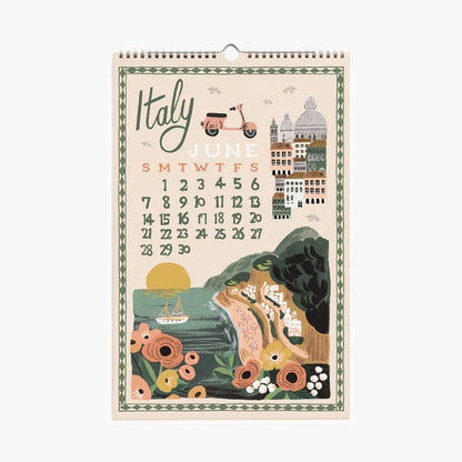 Rifle Paper/カレンダー/2026 World Travel Calendar