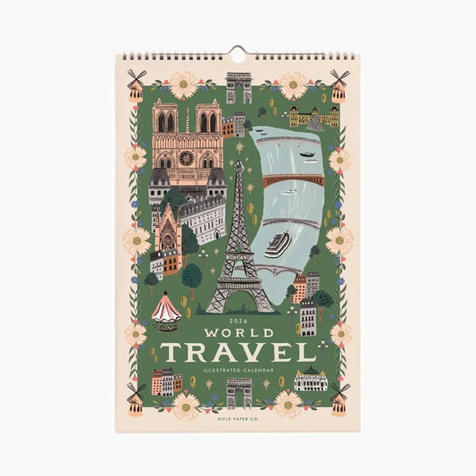 Rifle Paper/カレンダー/2026 World Travel Calendar