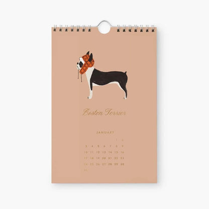 【事前受注販売】Rifle Paper/カレンダー/2027 Kitchen Calendar - Dog of the Month