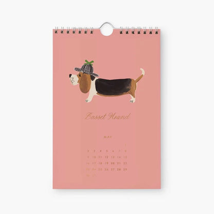 【事前受注販売】Rifle Paper/カレンダー/2027 Kitchen Calendar - Dog of the Month