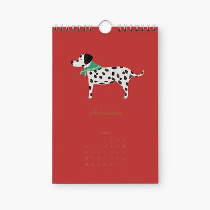 【事前受注販売】Rifle Paper/カレンダー/2027 Kitchen Calendar - Dog of the Month