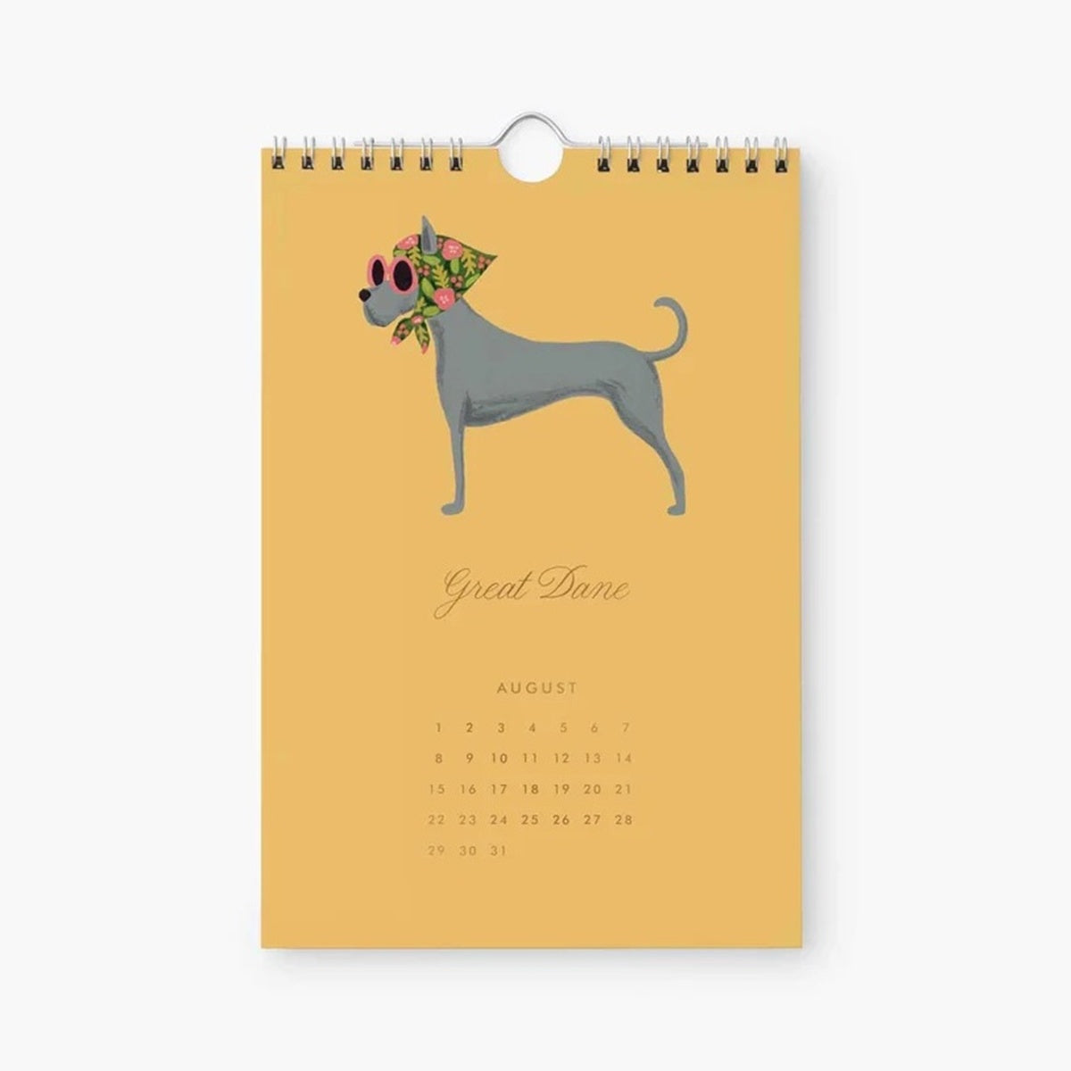 【事前受注販売】Rifle Paper/カレンダー/2027 Kitchen Calendar - Dog of the Month