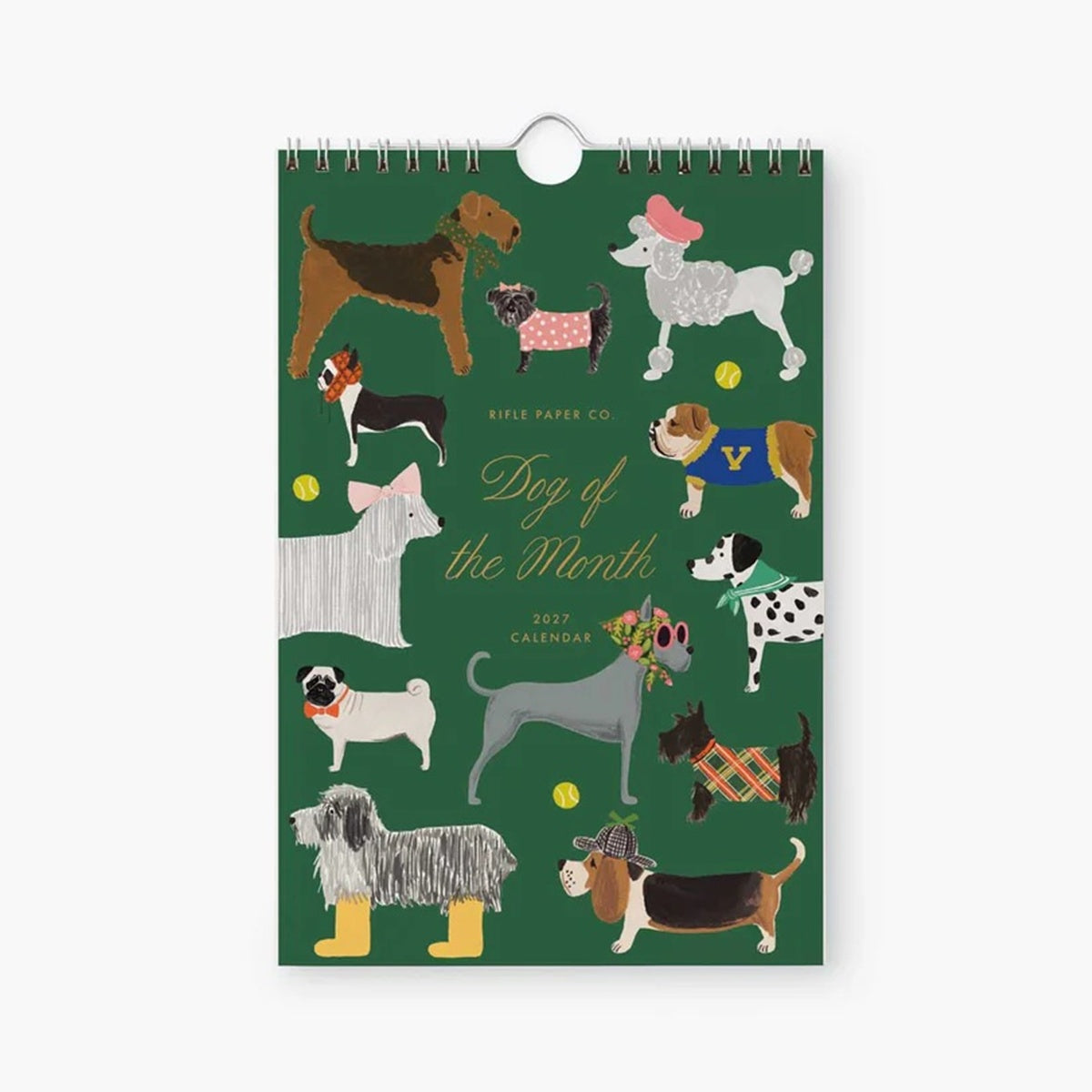 【事前受注販売】Rifle Paper/カレンダー/2027 Kitchen Calendar - Dog of the Month