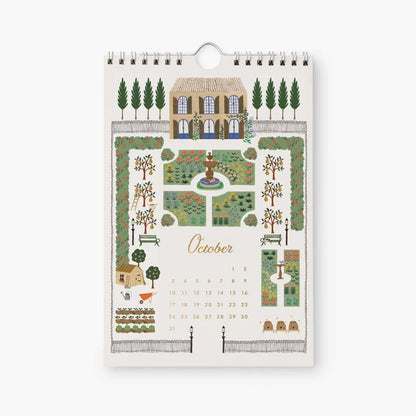 【事前受注販売】Rifle Paper/カレンダー/2027 Kitchen Calendar - Garden Study