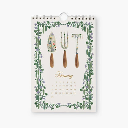 【事前受注販売】Rifle Paper/カレンダー/2027 Kitchen Calendar - Garden Study