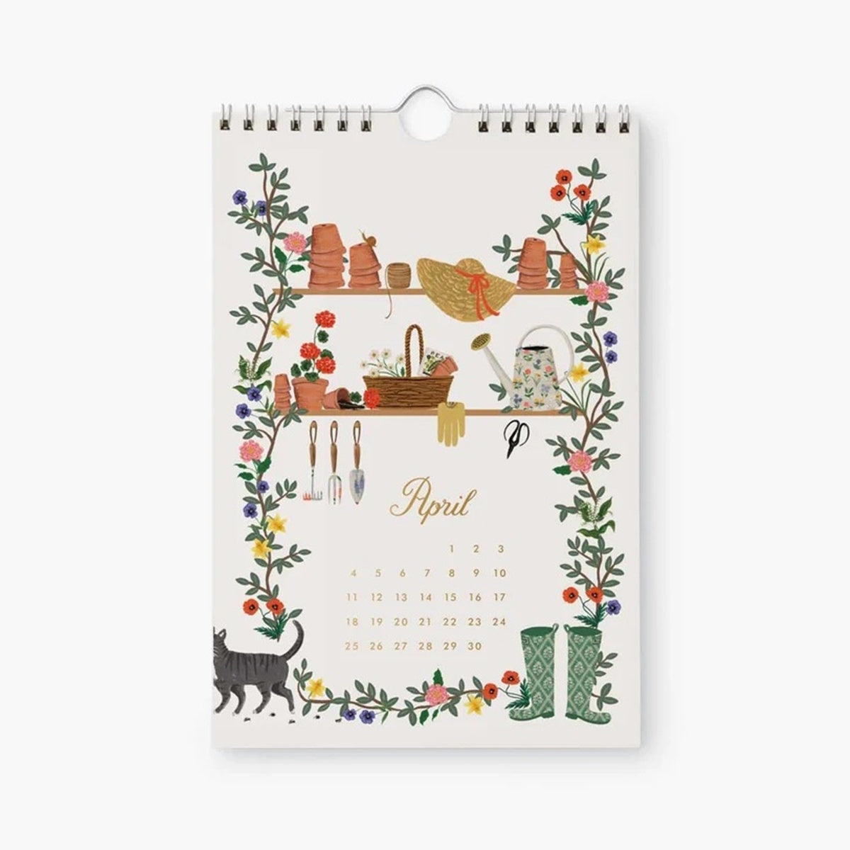 【事前受注販売】Rifle Paper/カレンダー/2027 Kitchen Calendar - Garden Study