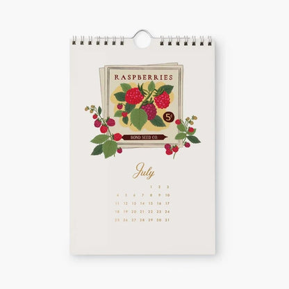 【事前受注販売】Rifle Paper/カレンダー/2027 Kitchen Calendar - Garden Study