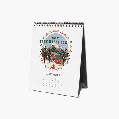 【事前受注販売】Rifle Paper/カレンダー/2027 Desk Calendar - Country Farm