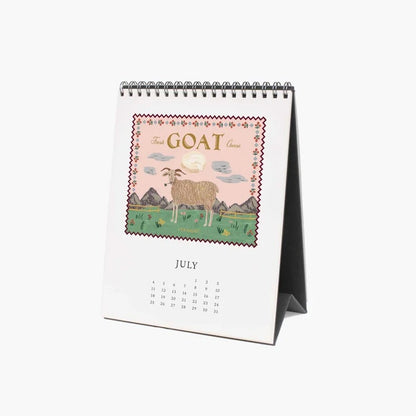 【事前受注販売】Rifle Paper/カレンダー/2027 Desk Calendar - Country Farm