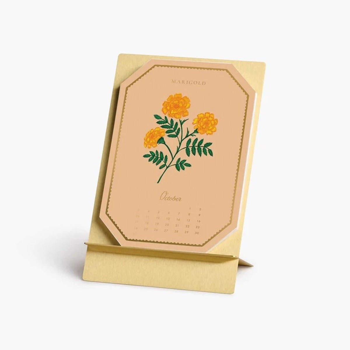 【事前受注販売】2027 Brass Easel Desk Calendar Refill - Birth Month