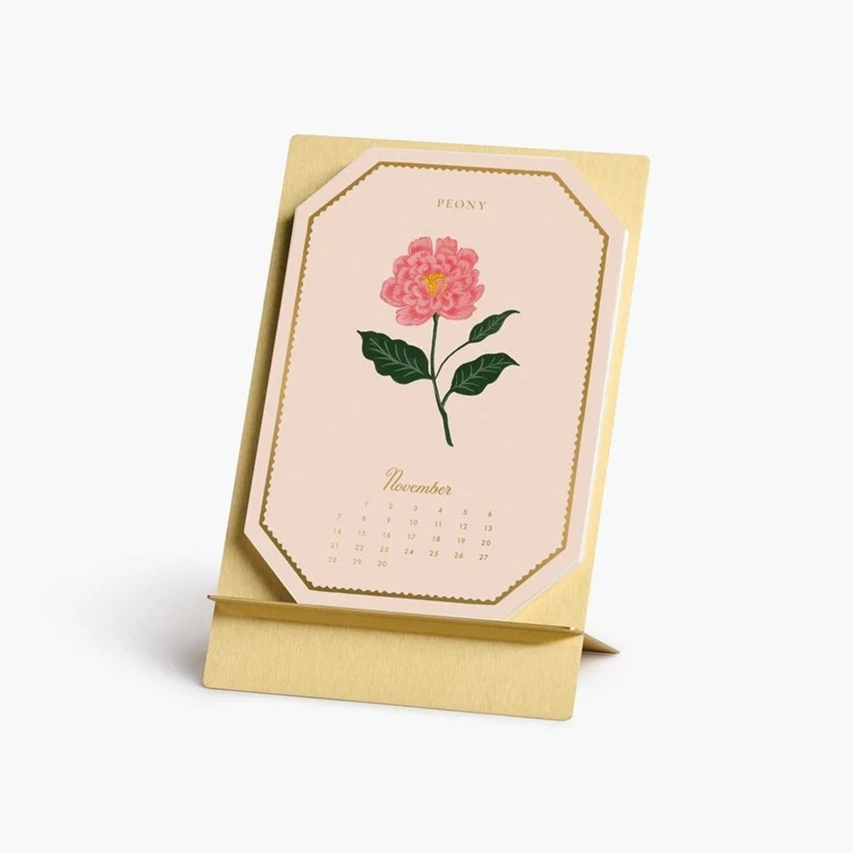 【事前受注販売】2027 Brass Easel Desk Calendar Refill - Birth Month