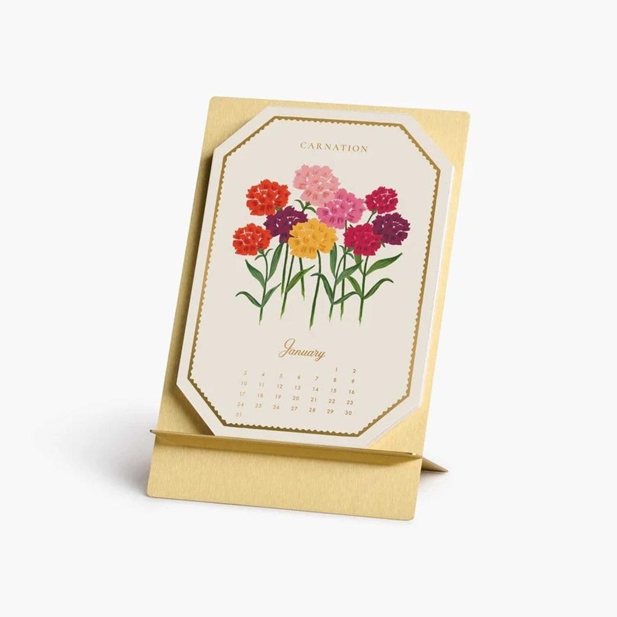 【事前受注販売】2027 Brass Easel Desk Calendar Refill - Birth Month