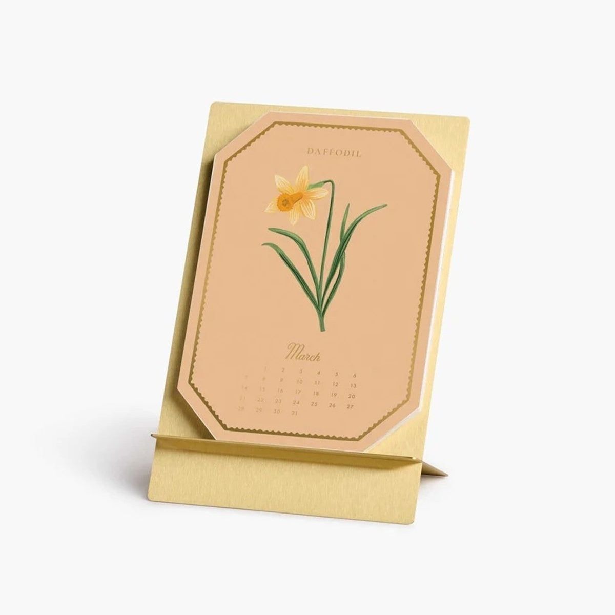 【事前受注販売】2027 Brass Easel Desk Calendar Refill - Birth Month