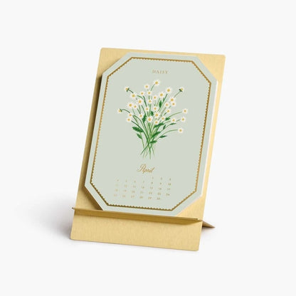 【事前受注販売】2027 Brass Easel Desk Calendar Refill - Birth Month
