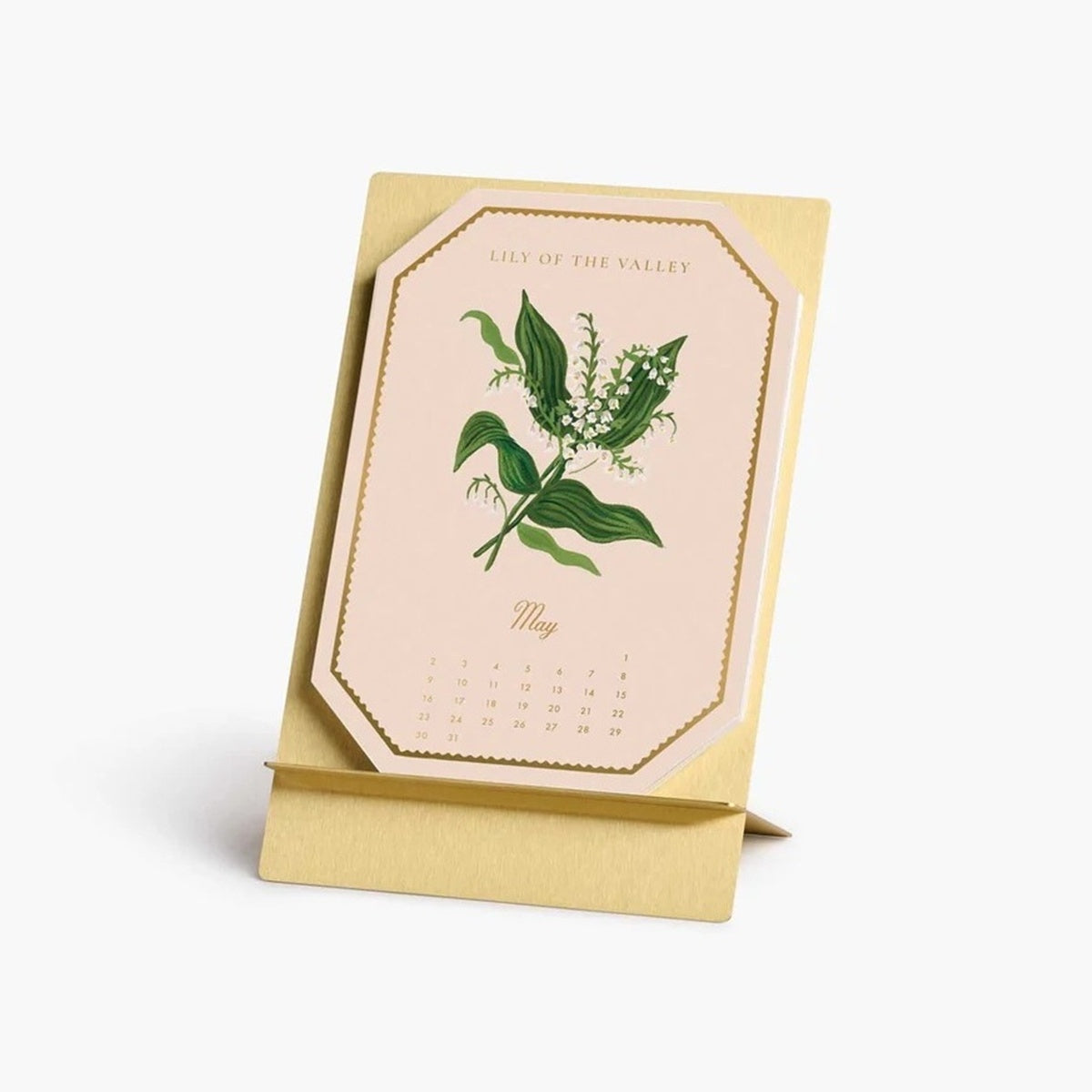 【事前受注販売】2027 Brass Easel Desk Calendar Refill - Birth Month