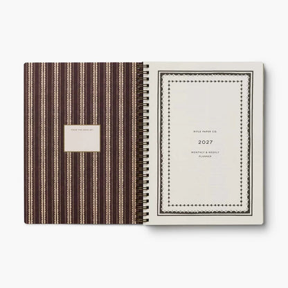 【事前受注販売】Rifle Paper/ダイアリー/2027 12-Month Softcover Spiral Planner - Sage Hydrangea