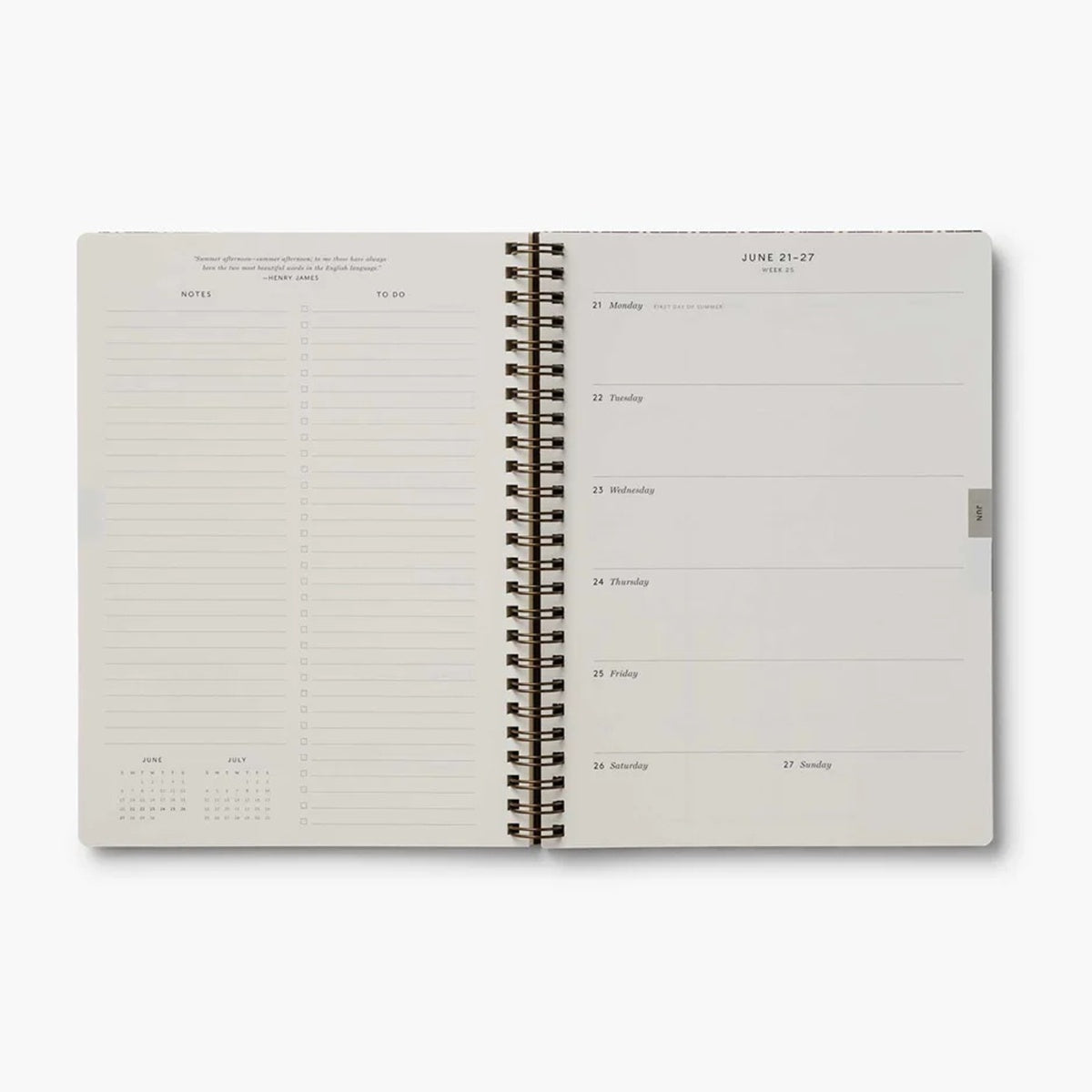 【事前受注販売】Rifle Paper/ダイアリー/2027 12-Month Softcover Spiral Planner - Sage Hydrangea