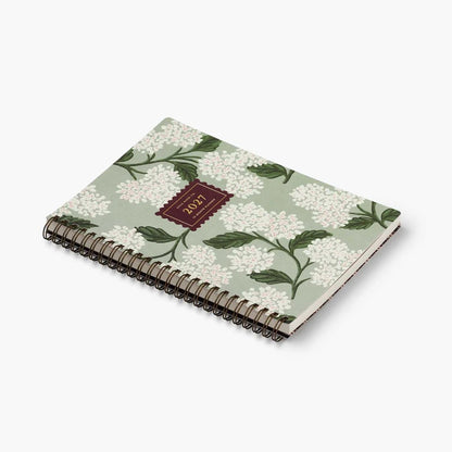 【事前受注販売】Rifle Paper/ダイアリー/2027 12-Month Softcover Spiral Planner - Sage Hydrangea