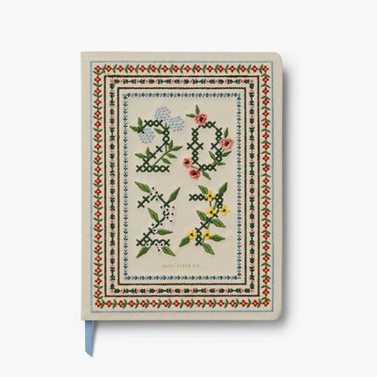【事前受注販売】Rifle Paper/ダイアリー/2027 12-Month Embroidered Bookbound Planner - Heritage Sampler