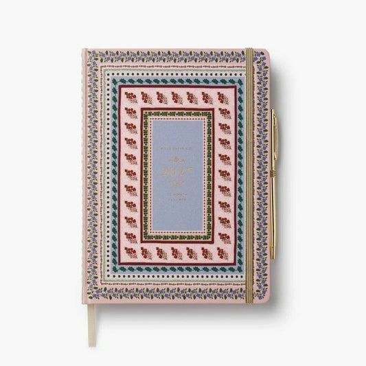 【事前受注販売】Rifle Paper/ダイアリー/2027 12-Month Hardcover Planner with Pen - Paisley