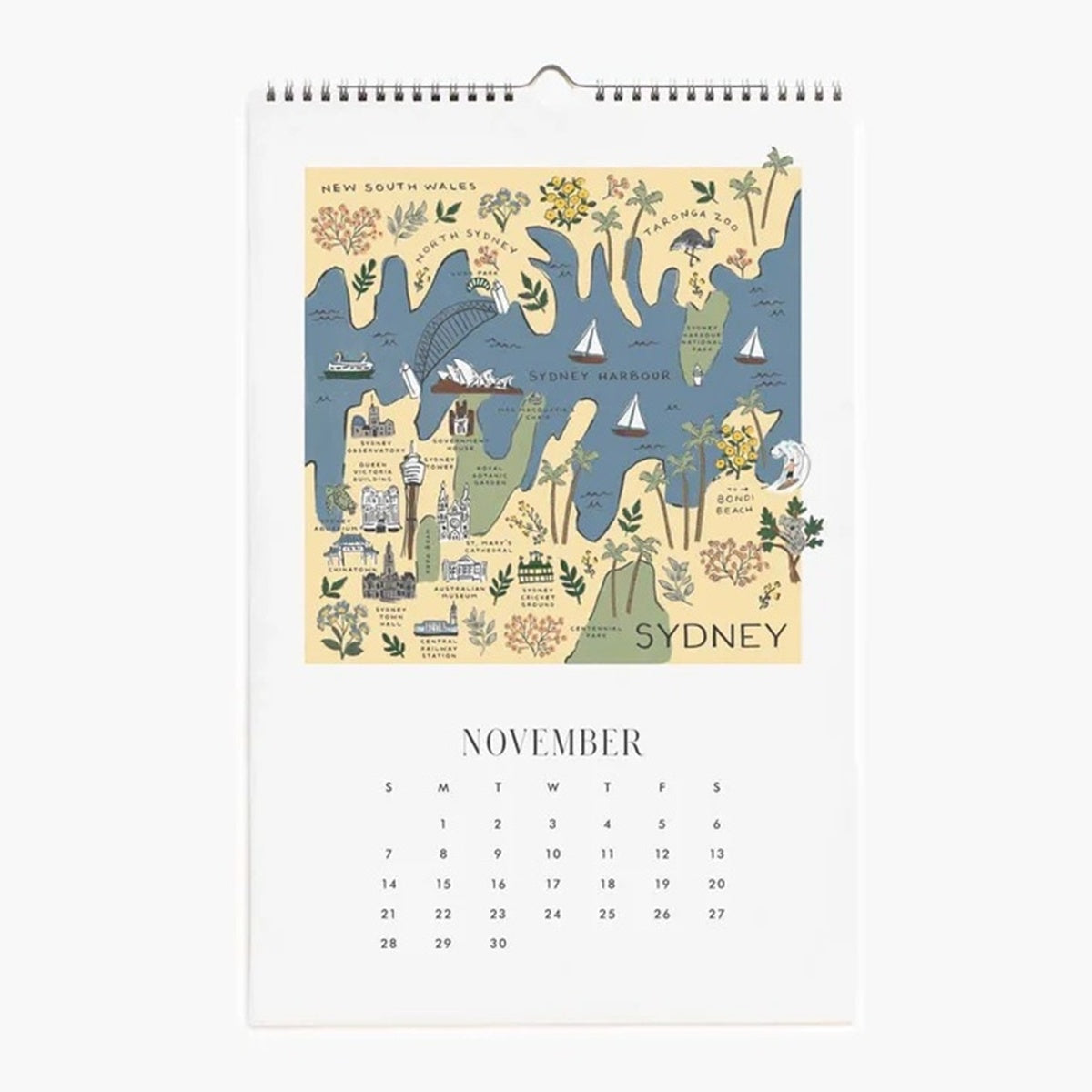 【事前受注販売】Rifle Paper/カレンダー/2027 Wall Calendar - Travel Sketches
