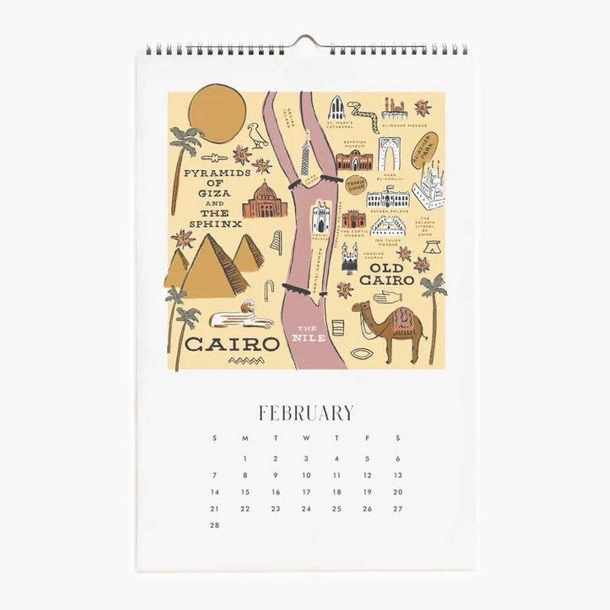 【事前受注販売】Rifle Paper/カレンダー/2027 Wall Calendar - Travel Sketches