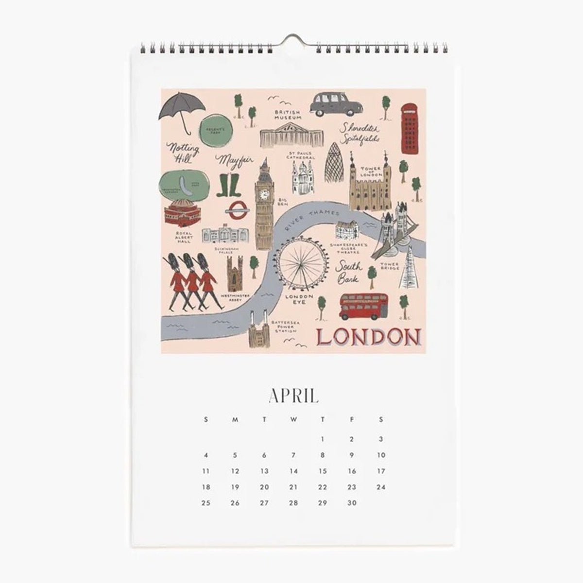 【事前受注販売】Rifle Paper/カレンダー/2027 Wall Calendar - Travel Sketches
