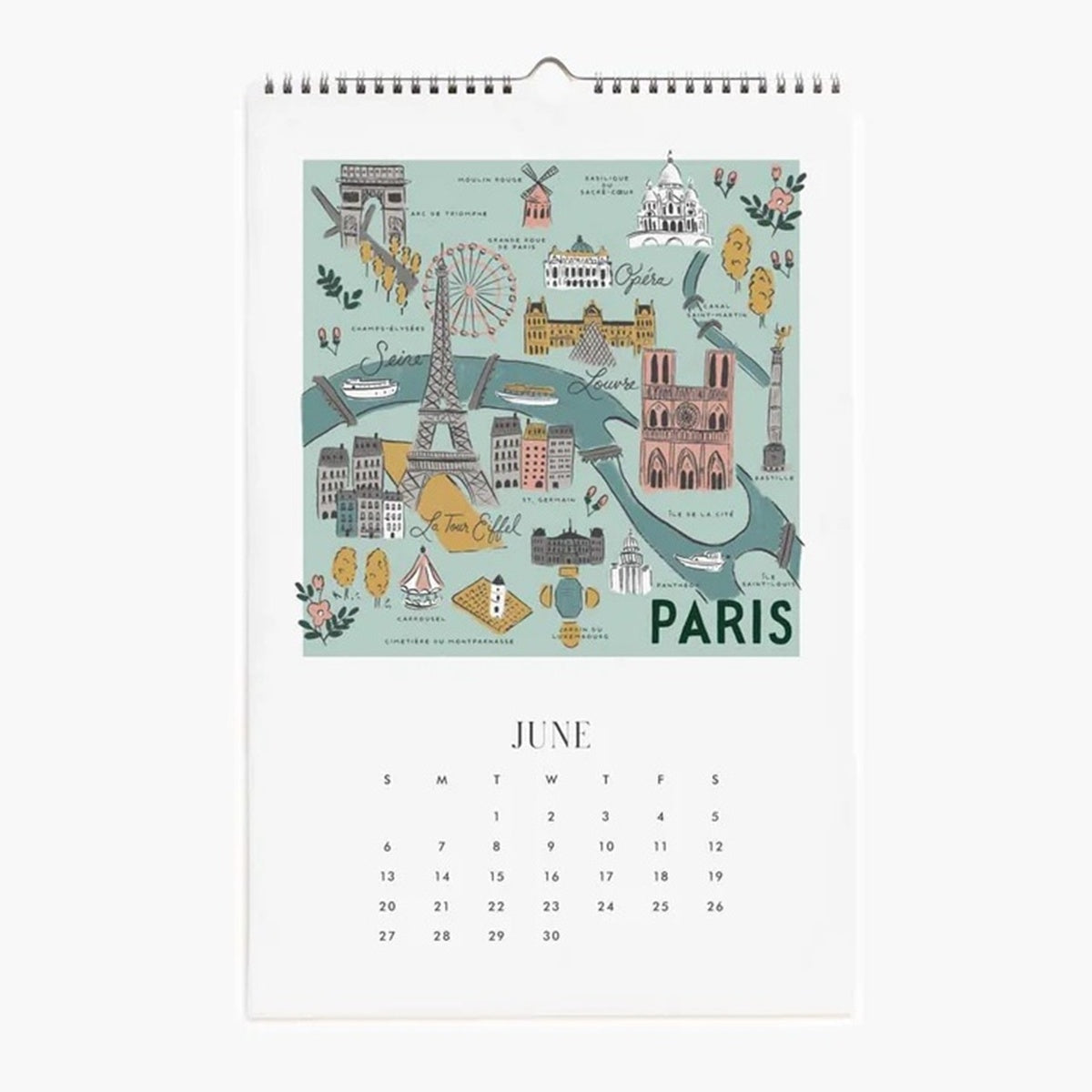 【事前受注販売】Rifle Paper/カレンダー/2027 Wall Calendar - Travel Sketches