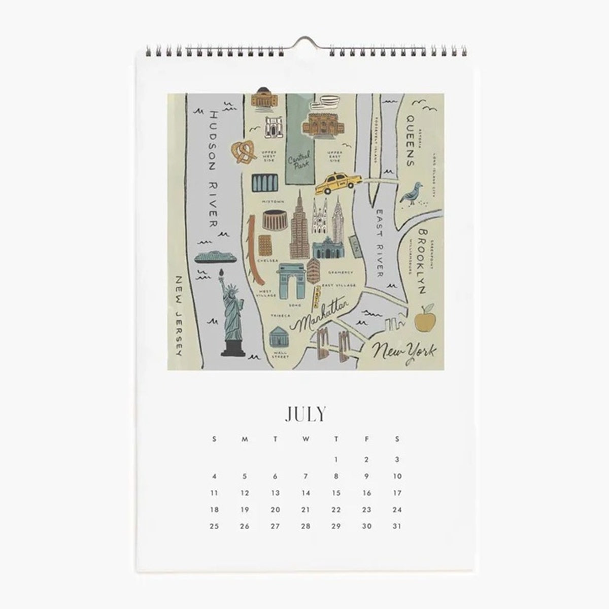 【事前受注販売】Rifle Paper/カレンダー/2027 Wall Calendar - Travel Sketches