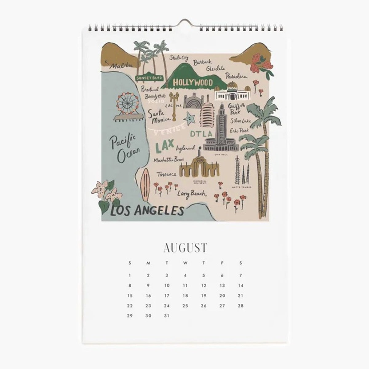 【事前受注販売】Rifle Paper/カレンダー/2027 Wall Calendar - Travel Sketches