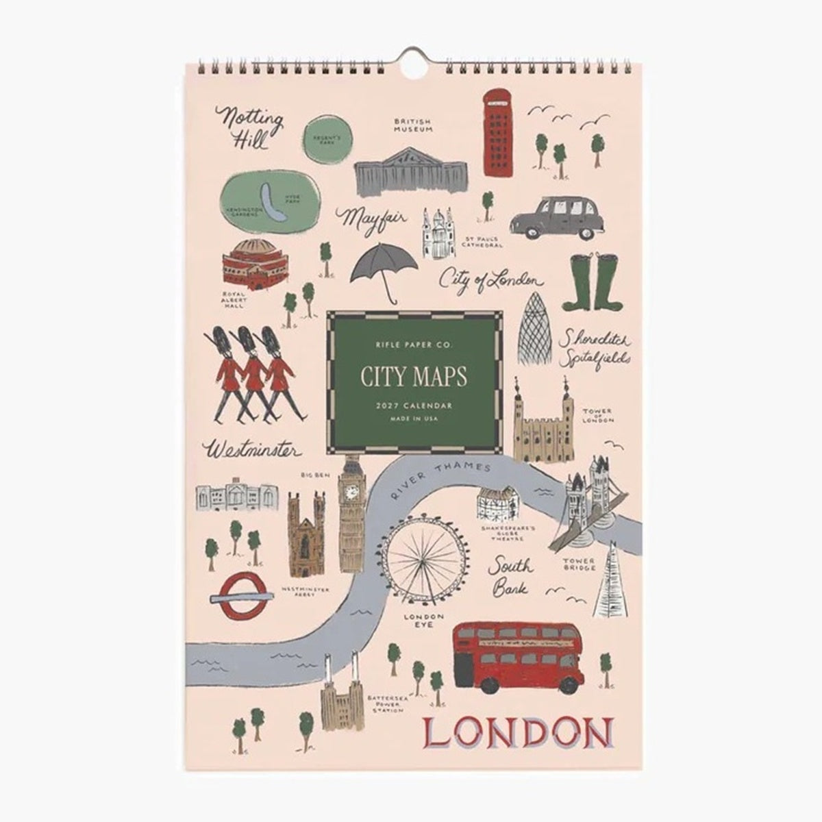 【事前受注販売】Rifle Paper/カレンダー/2027 Wall Calendar - Travel Sketches