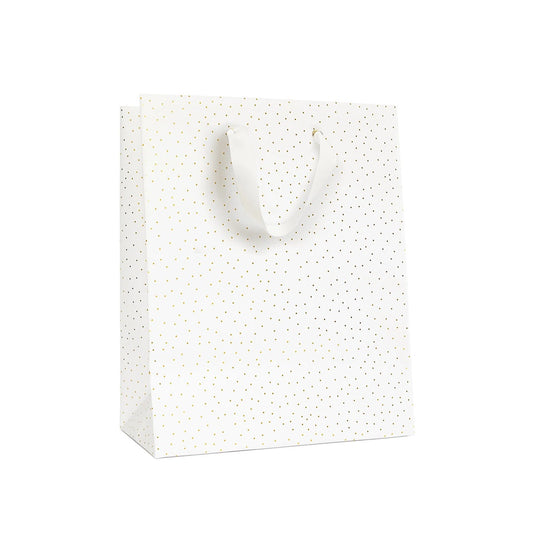 Sugar Paper/Gift Bag/Gift Bag: Gold Teensy Dot