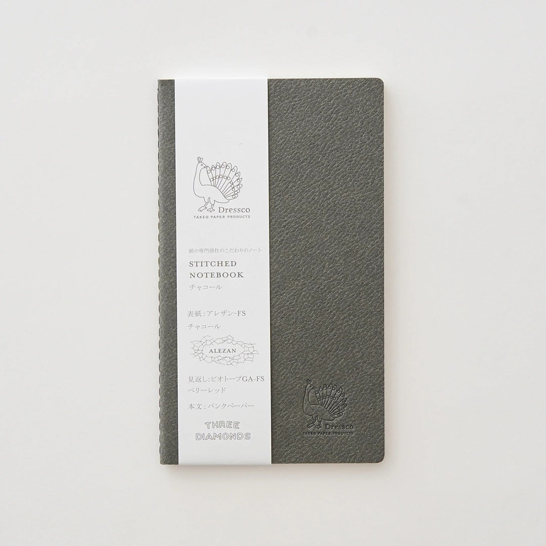 TAKEO PAPER PRODUCTS/ステッチノート/Dressco Stitch Notebook - Charcoal