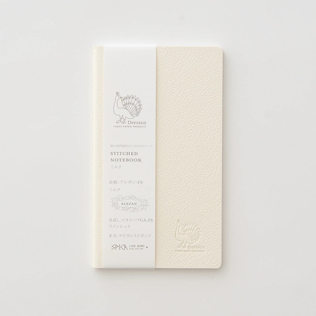 TAKEO PAPER PRODUCTS/ステッチノート/Dressco Stitch Notebook -  Milk