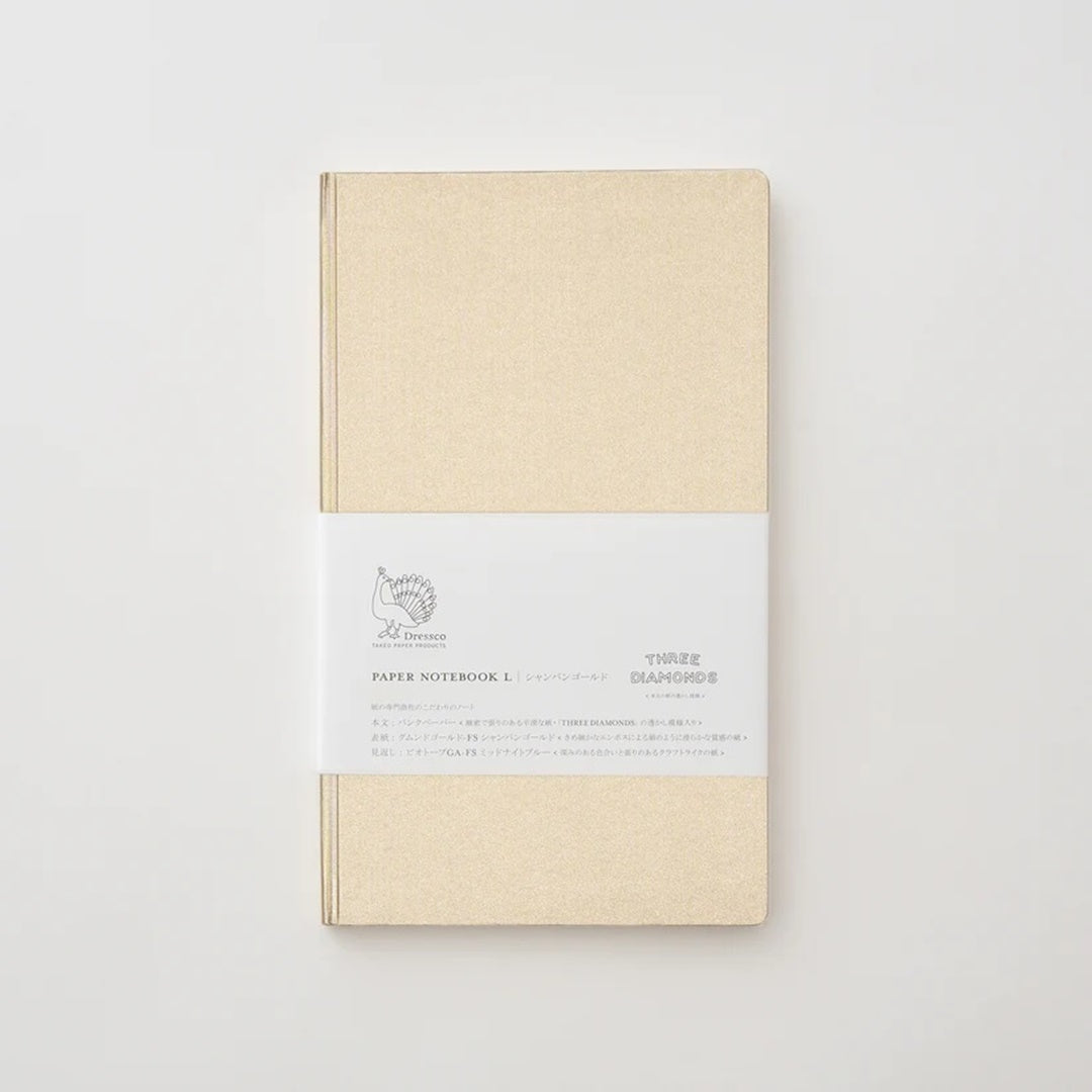 TAKEO PAPER PRODUCTS/Paper Notebook/Dressco Paper Notebook L - Champagne Gold