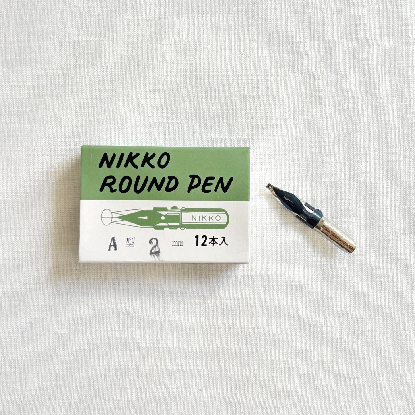 [While supplies last] NIKKO/Calligraphy Nib/ROUND PEN 12-pack - Type A 2mm