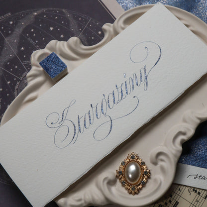 [Available 10/16 (Fri) at 8:00 PM] The Creative Kinds / Calligraphy Ink / Single Half Pan Shimmer - Stargazing