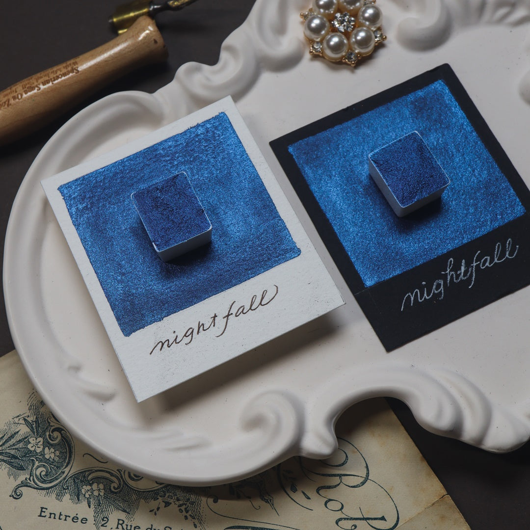 The Creative Kinds/カリグラフィーインク/Single Half Pan Shimmer -  Nightfall