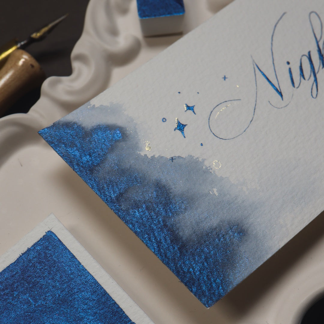 The Creative Kinds/カリグラフィーインク/Single Half Pan Shimmer -  Nightfall