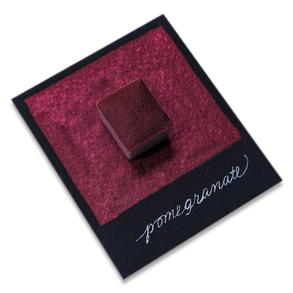 The Creative Kinds/Calligraphy Ink/Single Half Pan Soft Shimmer - Pomegranate