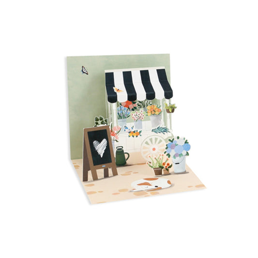 UP WITH PAPER/ミニカード/Flower Cart