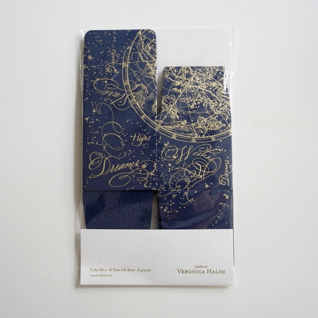 [While supplies last] Veronica Halim/Gift Box/Cube Box - Navy