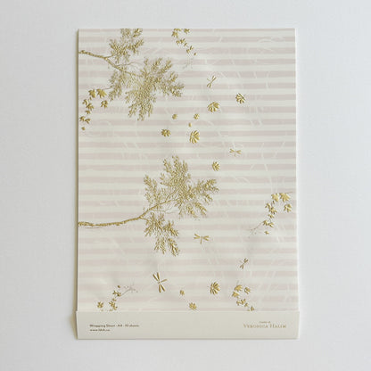 Veronica Halim/ラッピングシート/A4 Wrapping Sheets - Dancing Dragonfly