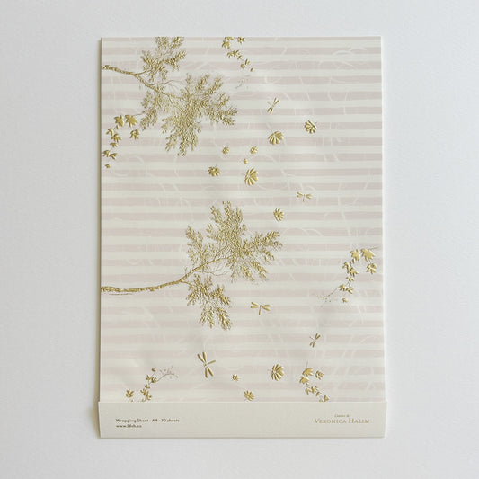 Veronica Halim/Wrapping Sheets/A4 Wrapping Sheets - Dancing Dragonfly