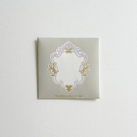 Veronica Halim/Labels/Non-adhesive label 10sheets - Château de Chantilly