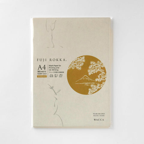 FUJI ROKKA / Japanese style paper / FUJI ROKKA A4 Beige, 50 sheets