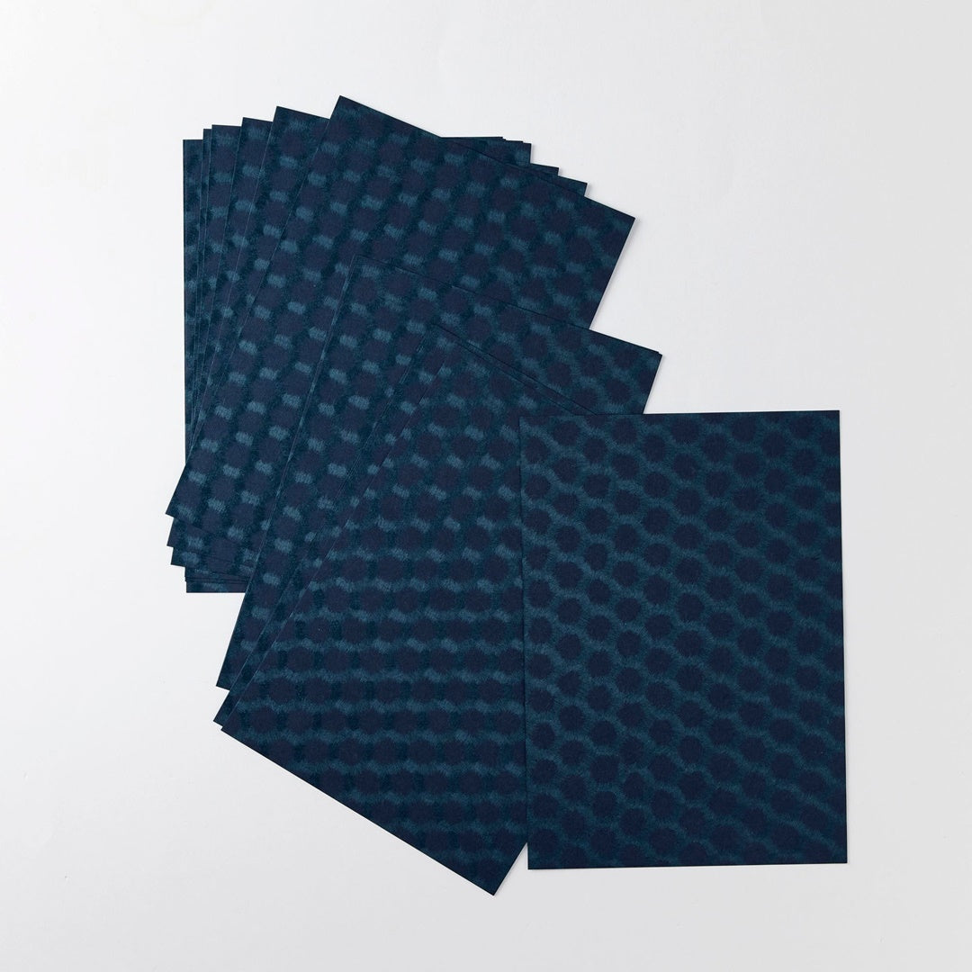 Wacca Paper WACCA/Japanese paper/A5 paperback Japanese paper, navy, tortoise shell ...