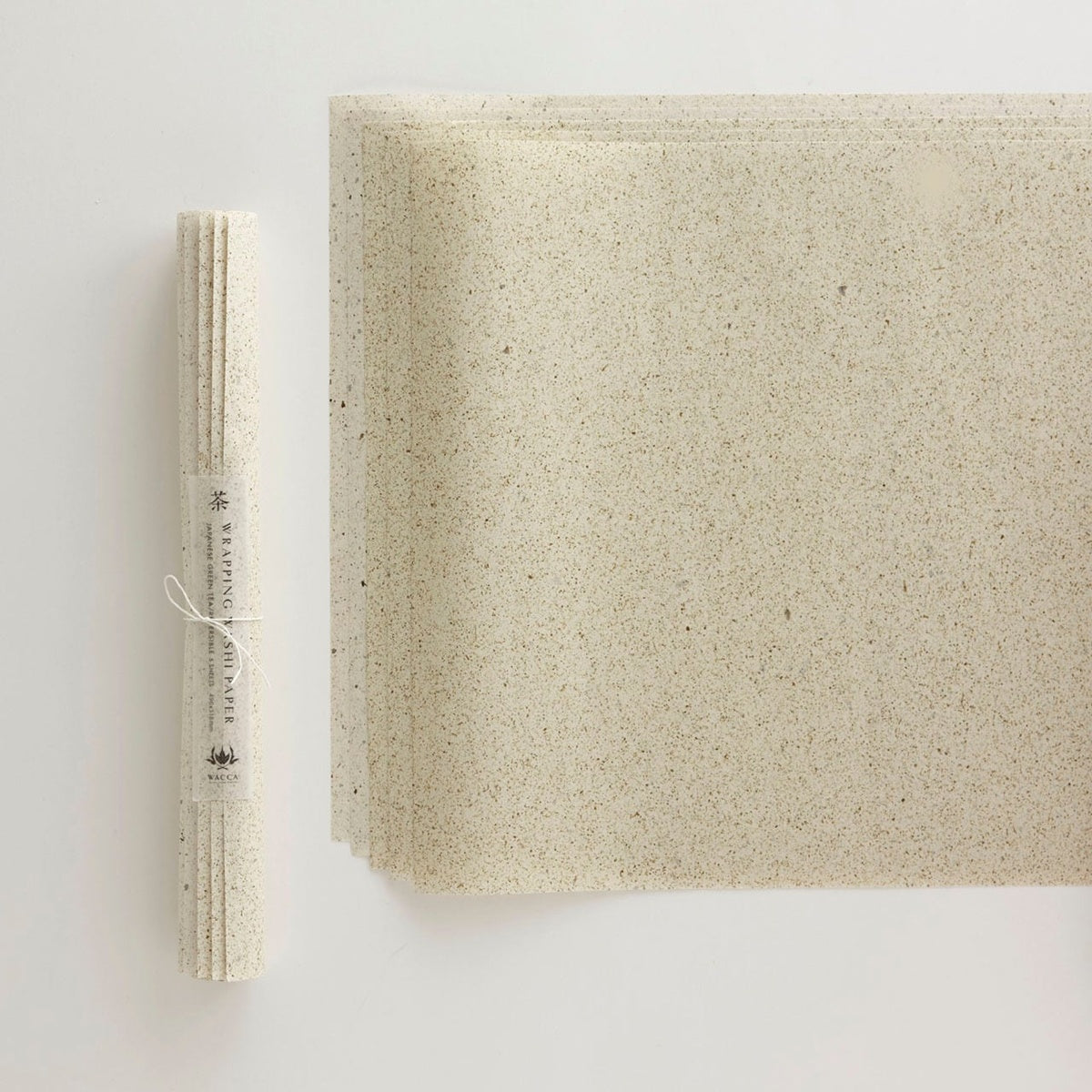 WACCA/Wrapping Paper/Japanese Green Tea Paper, Green Tea Extract, 5 Sh ...