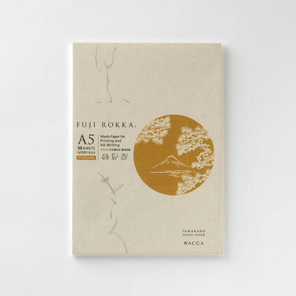 FUJI ROKKA/半紙/FUJI ROKKA A5 きなり 50枚入