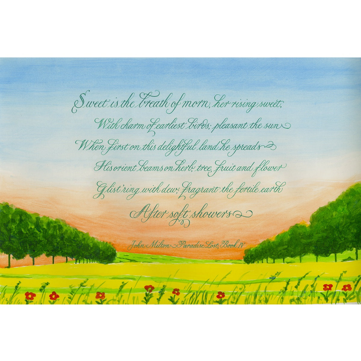 Eleanor Winters Visit to Japan - Copperplate Calligraphy: Color & Layout June 7
